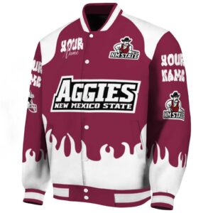 personalized new mexico state aggies fire graphic crimson jacket best selling