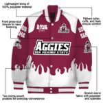 personalized new mexico state aggies fire graphic crimson jacket best selling