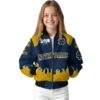 personalized notre dame fighting irish fire graphic navy jacket top rated