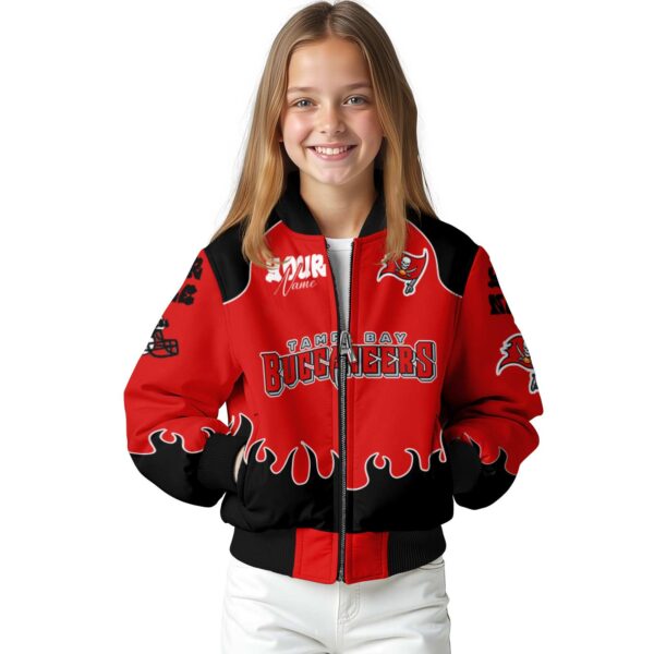 personalized tampa bay buccaneers fire graphic red jacket top rated