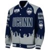 personalized uconn huskies fire graphic blue jacket best selling