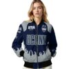 personalized uconn huskies fire graphic blue jacket latest model