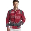 personalized washington state cougars fire graphic crimson jacket high quality