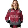 personalized washington state cougars fire graphic crimson jacket latest model