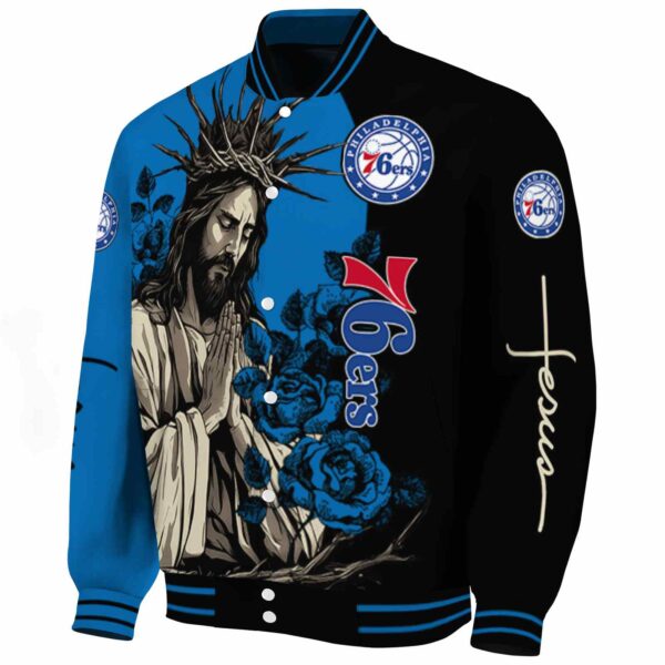 philadelphia 76ers hands in prayer blue black jacket best selling