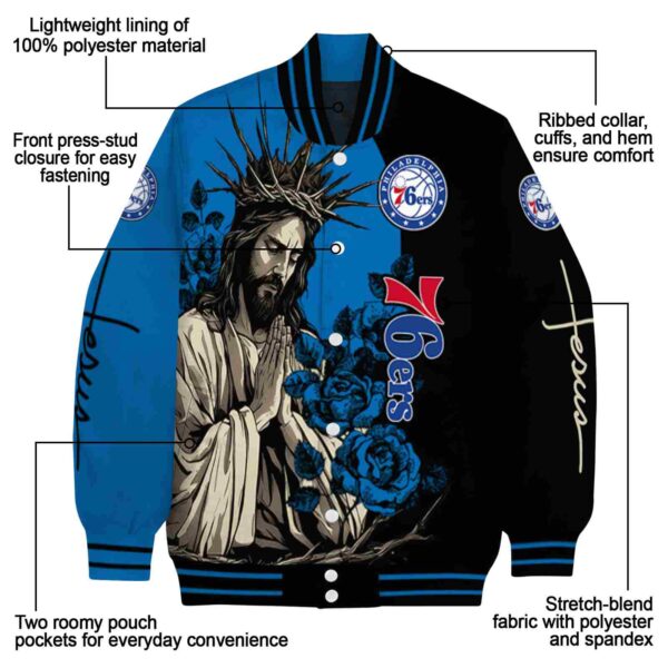 philadelphia 76ers hands in prayer blue black jacket new arrival