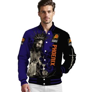 phoenix suns hands in prayer purple black jacket high quality