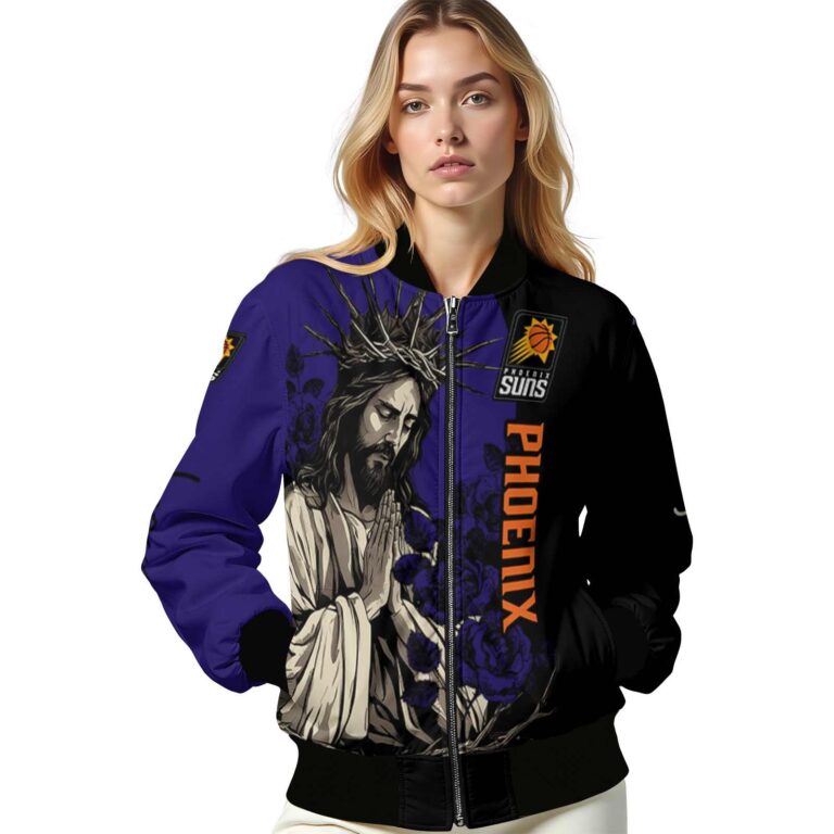 phoenix suns hands in prayer purple black jacket latest model