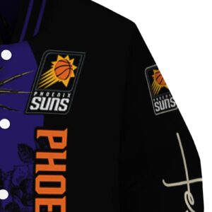 phoenix suns hands in prayer purple black jacket premium grade