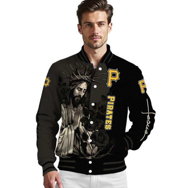 pittsburgh pirates hands in prayer black jacket high quality