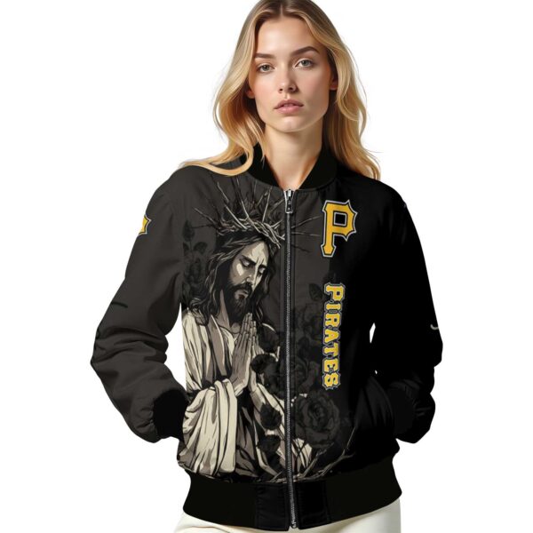 pittsburgh pirates hands in prayer black jacket latest model
