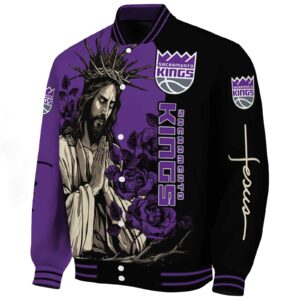 sacramento kings hands in prayer purple black jacket best selling