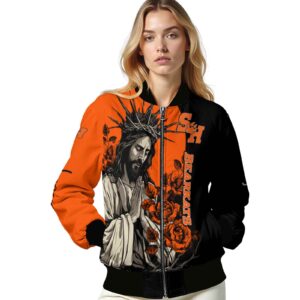 sam houston bearkats hands in prayer orange black jacket latest model