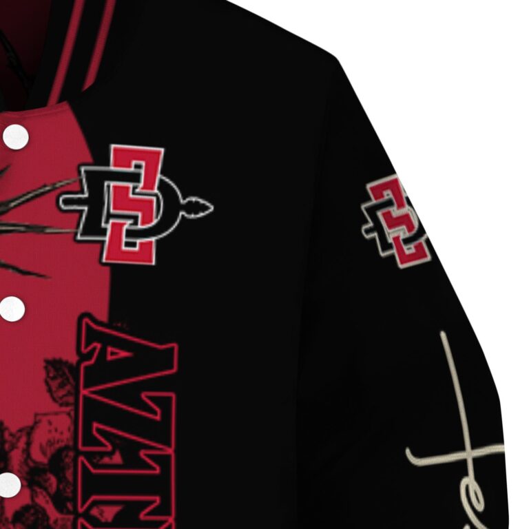 san diego state aztecs hands in prayer red black jacket premium grade