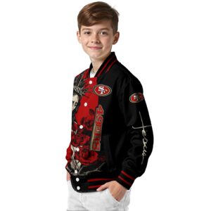 san francisco 49ers hands in prayer red black jacket trendy