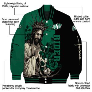 saskatchewan roughriders hands in prayer green black jacket new arrival