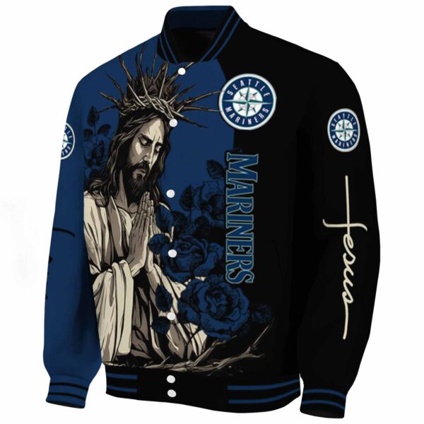 seattle mariners hands in prayer navy blue black jacket best selling