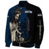 seattle seahawks hands in prayer blue black jacket best selling