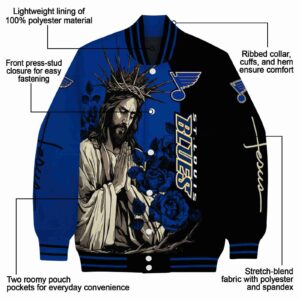 st louis blues hands in prayer blue black jacket new arrival