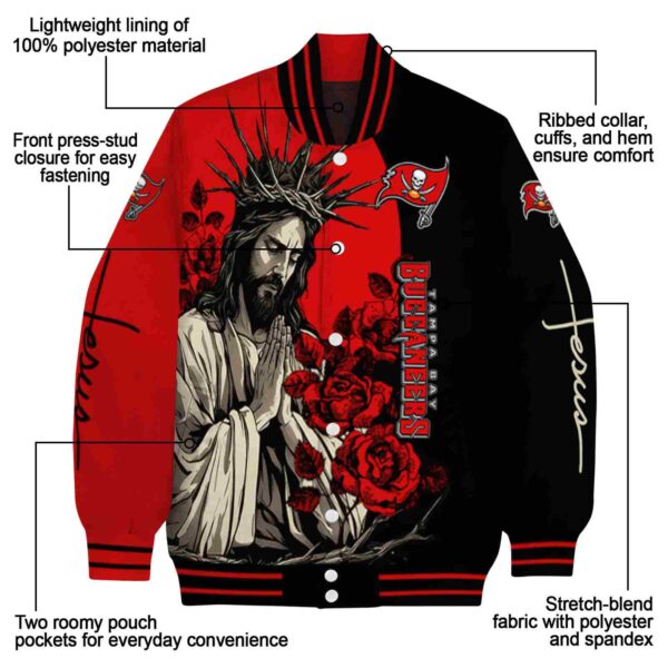 tampa bay buccaneers hands in prayer red black jacket new arrival