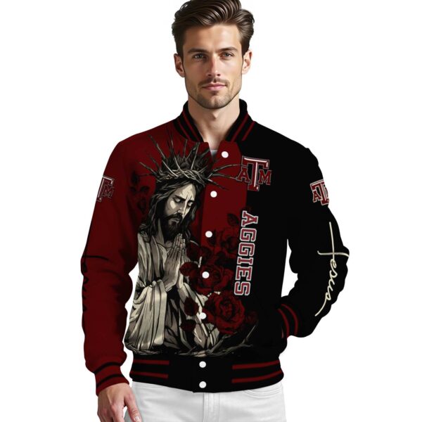texas am aggies hands in prayer maroon black jacket high quality