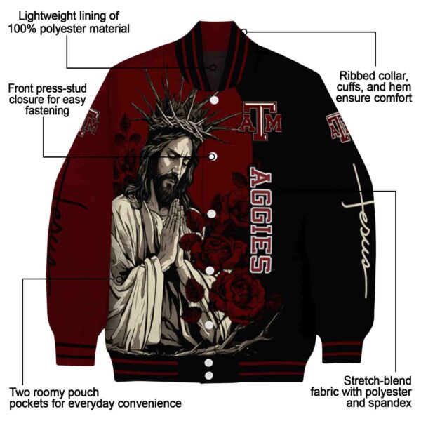 texas am aggies hands in prayer maroon black jacket new arrival
