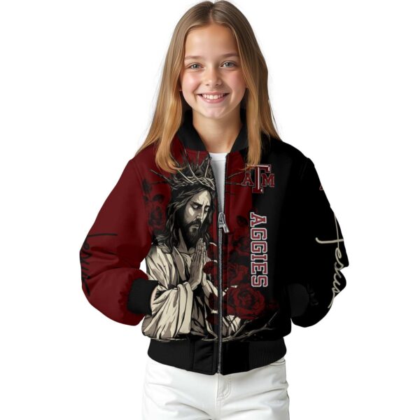 texas am aggies hands in prayer maroon black jacket top rated