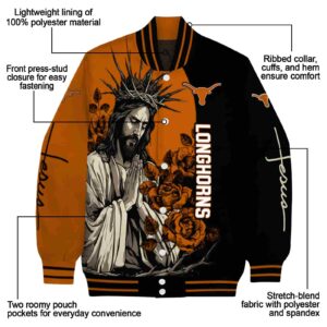 texas longhorns hands in prayer orange black jacket new arrival