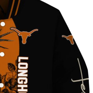 texas longhorns hands in prayer orange black jacket premium grade