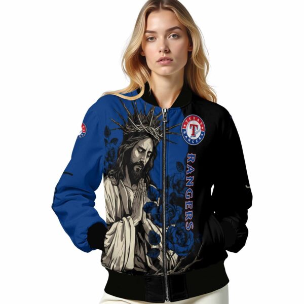 texas rangers hands in prayer blue black jacket latest model
