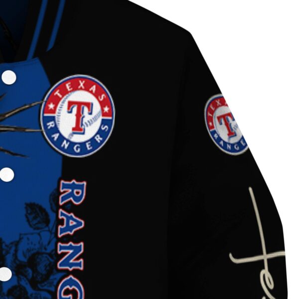 texas rangers hands in prayer blue black jacket premium grade