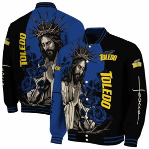 toledo rockets hands in prayer blue black jacket fashion forward