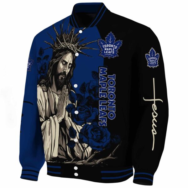 toronto maple leafs hands in prayer blue black jacket best selling