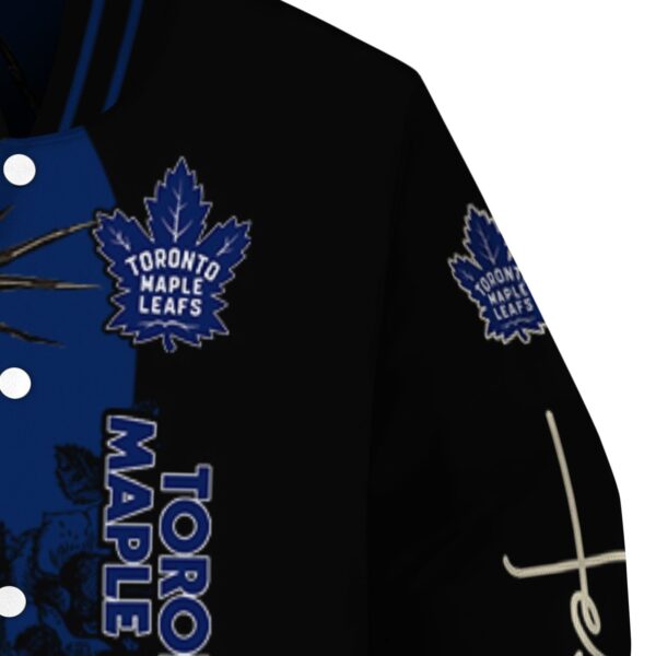 toronto maple leafs hands in prayer blue black jacket premium grade