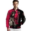 toronto raptors hands in prayer red black jacket high quality
