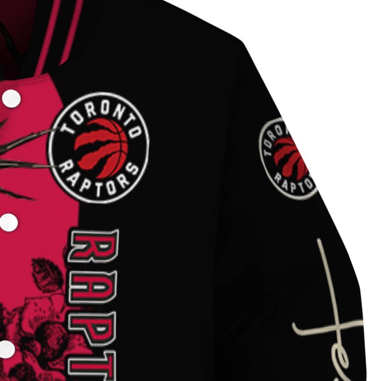 toronto raptors hands in prayer red black jacket premium grade