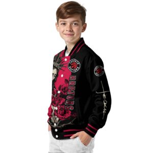 toronto raptors hands in prayer red black jacket trendy