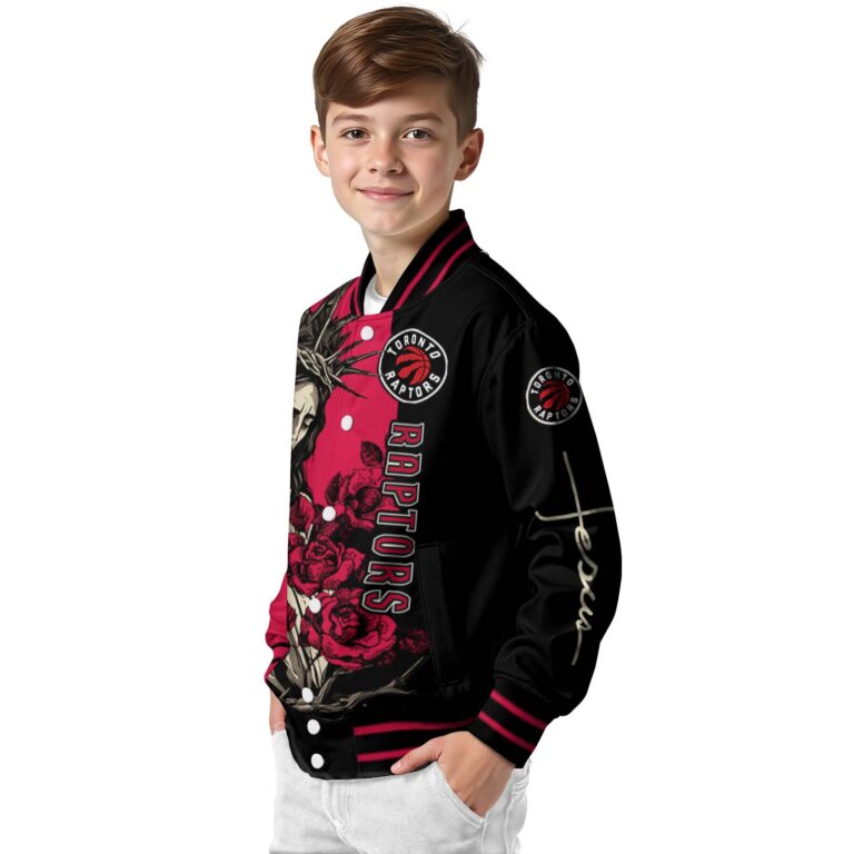 toronto raptors hands in prayer red black jacket trendy