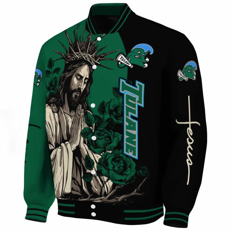 tulane green wave hands in prayer green black jacket best selling