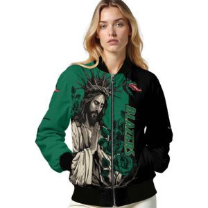 uab blazers hands in prayer green black jacket latest model