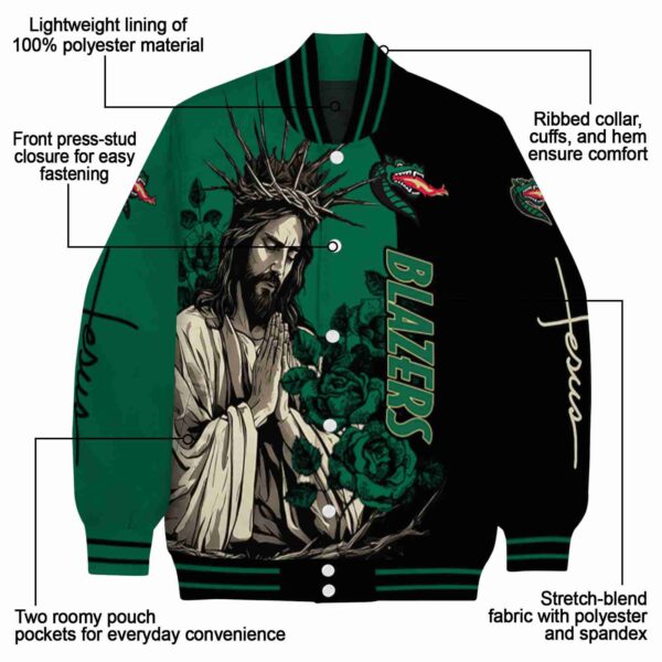 uab blazers hands in prayer green black jacket new arrival