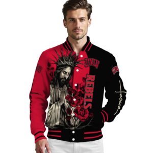 unlv rebels hands in prayer red black jacket high quality