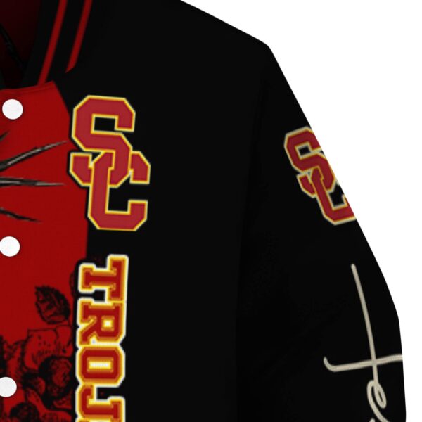 usc trojans hands in prayer red black jacket premium grade