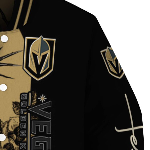 vegas golden knights hands in prayer tan black jacket premium grade