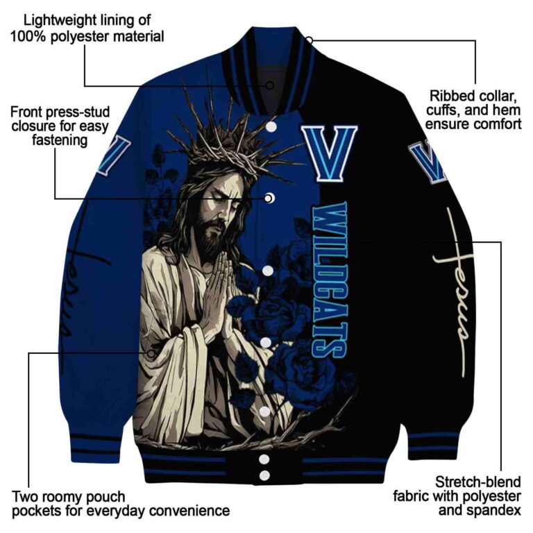 villanova wildcats hands in prayer navy black jacket new arrival