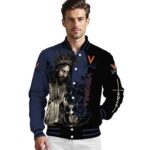 virginia cavaliers hands in prayer blue black jacket best selling