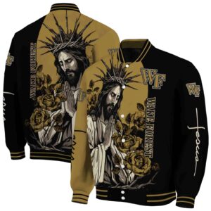 wake forest demon deacons hands in prayer gold black jacket fashion forward