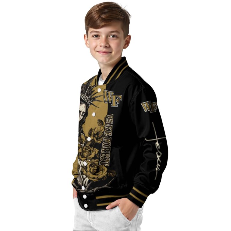wake forest demon deacons hands in prayer gold black jacket trendy