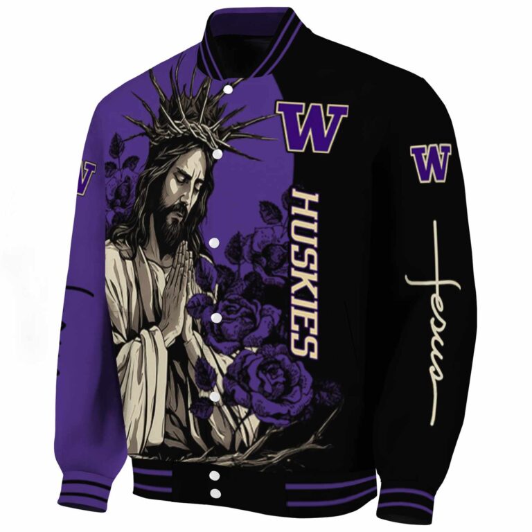 washington huskies hands in prayer purple black jacket best selling