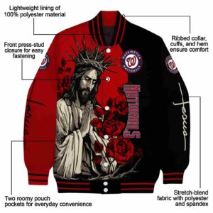 washington nationals hands in prayer red black jacket new arrival